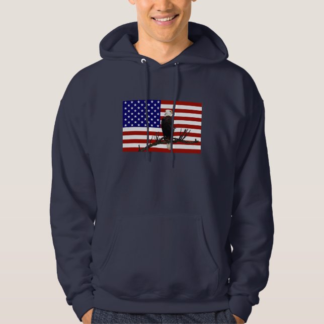 Ever Vigilant Bald Eagle Hoodie (Vorderseite)