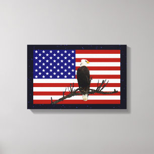 Ever Vigilant Bald Eagle Leinwanddruck