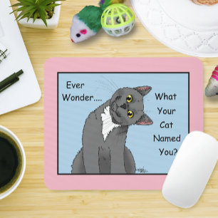 Ever Wonder Neugierig Cat Blue Mousepad