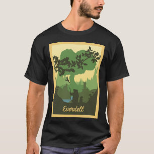 Everdell - Brettspiele - Minimalistisches Reisepla T-Shirt