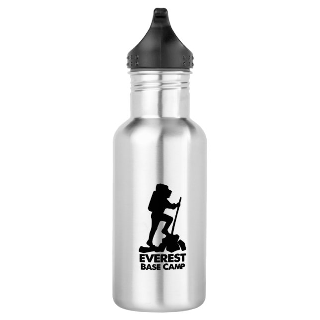 Everest Base Camp - Metallwasserflasche Edelstahlflasche (Rechts)