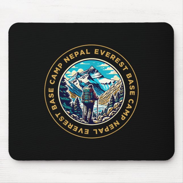 Everest Base Camp Nepal Mountain Everest View Hiki Mousepad (Vorne)