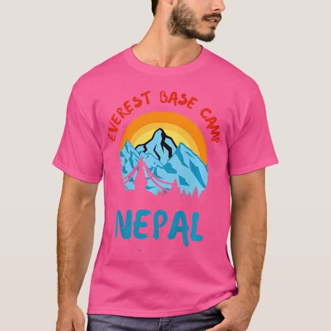 Everest Base Camp Nepal Wandern T-Shirt (Vorderseite)