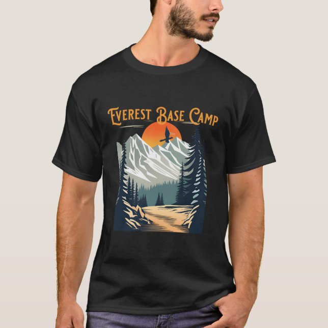 Everest Base Camp Wandern T-Shirt (Vorderseite)