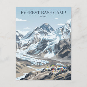 Everest-Basislager Nepal Postkarte