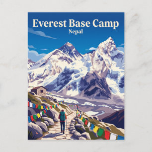 Everest-Basislager-Trekking Nepal Postkarte