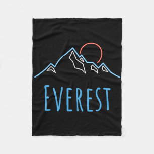 Everest - Bergsteiger Retro Wandern Noveltät Fleecedecke