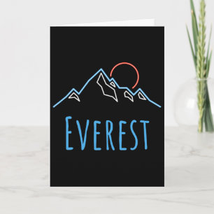 Everest - Bergsteiger Retro Wandern Noveltät Karte