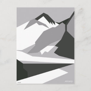 Everest Black - Kunstgalerie Auswahl Postkarte