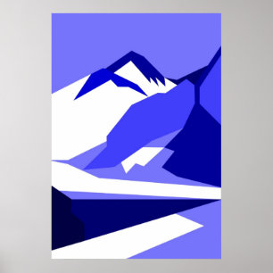 Everest - blau poster