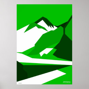 Everest Green - Kunstgalerie Auswahl Poster