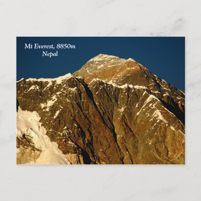 Everest Postkarte (Vorderseite)