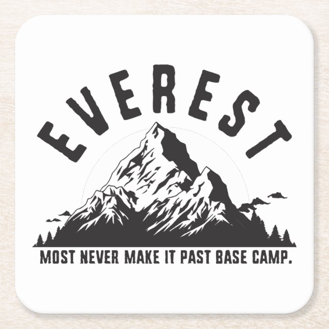 Everest Rechteckiger Pappuntersetzer (Vorderseite)