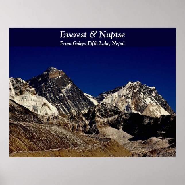 Everest und Nuptse Poster (Vorne)