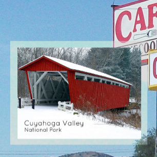 Everett Covered Bridge, Cuyahoga Valley NP Postkarte