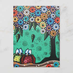 Everett_ Tag der Toten, Vogelkunst, lustig, Niedli Postkarte