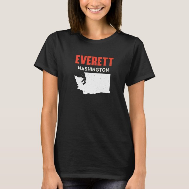 Everett Washington USA State America Travel Washin T-Shirt (Vorderseite)