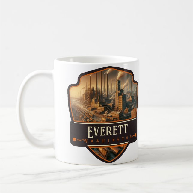 Everett, Washington| Vintag Kaffeetasse (Links)