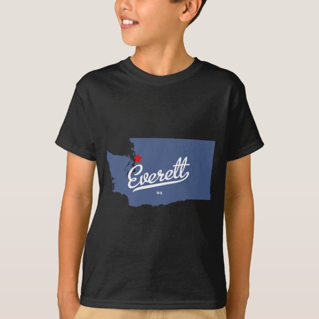 Everett Washington WA Shirt (Vorderseite)