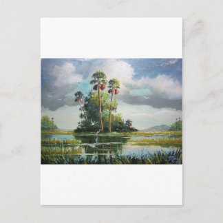 Everglades Art Postkarte