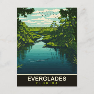 Everglades, Florida, Reise Postkarte