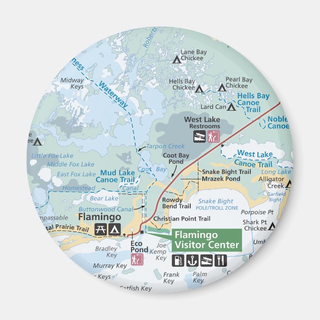 Everglades map magnet (Vorne)