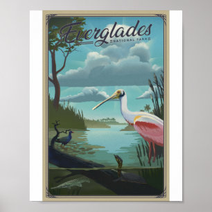 Everglades National Park Litho Kunstposter Poster