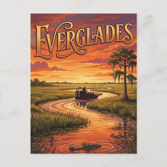 Everglades National Park Postkarte (Vorderseite)