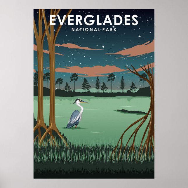 Everglades National Park Travel Poster (Vorne)