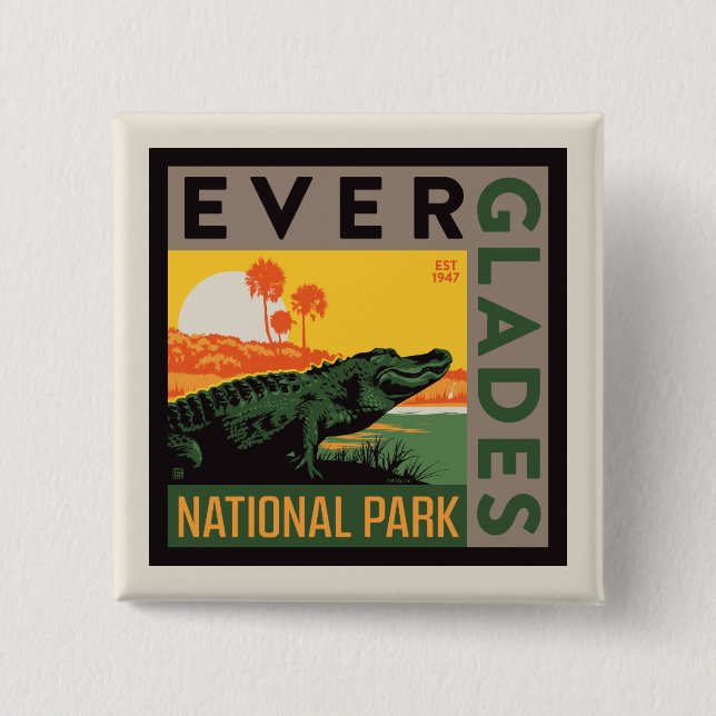 Everglades-Nationalpark | Florida Button (Vorderseite)