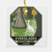 Everglades Nationalpark Florida Egret Vintag