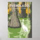 Everglades Nationalpark Florida Egret Vintag Poster (Vorne)