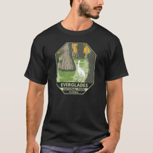 Everglades Nationalpark Florida Egret Vintag T-Shirt