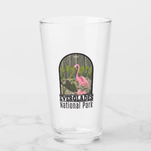 Everglades Nationalpark Florida Flamingo Vintag Glas