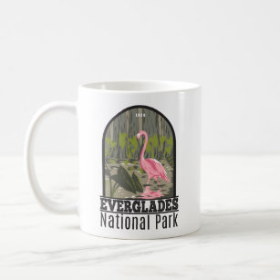 Everglades Nationalpark Florida Flamingo Vintag Kaffeetasse