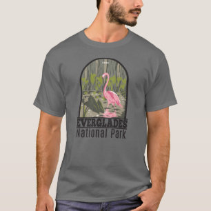 Everglades Nationalpark Florida Flamingo Vintag T-Shirt
