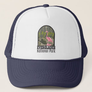 Everglades Nationalpark Florida Flamingo Vintage Truckerkappe
