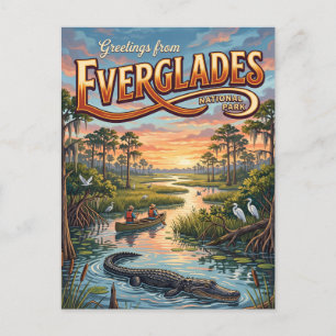 Everglades Nationalpark Florida Postkarte