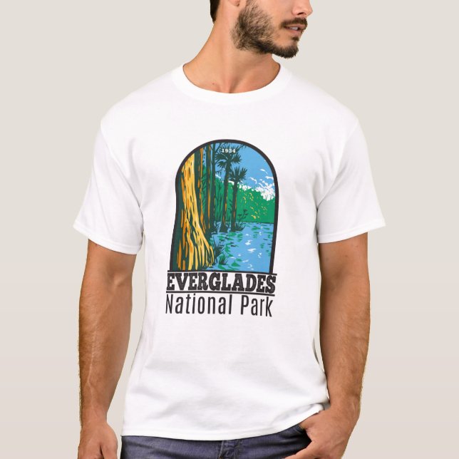 Everglades Nationalpark Florida Vintag T-Shirt (Vorderseite)