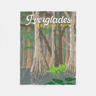 Everglades Nationalpark Illustration Fleecedecke