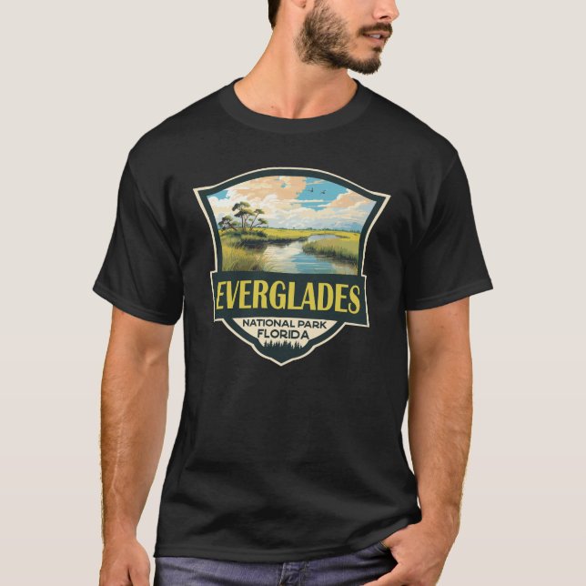 Everglades Nationalpark Illustration T-Shirt (Vorderseite)