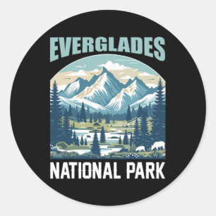 Everglades Nationalpark Natur Wandern Im Freien Tr Runder Aufkleber