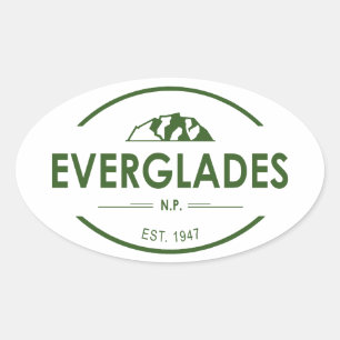 Everglades-Nationalpark Ovaler Aufkleber