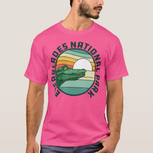 Everglades Nationalpark Retro Alligator 80's Styl T-Shirt