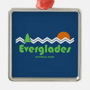 Everglades Nationalpark Retro Ornament Aus Metall