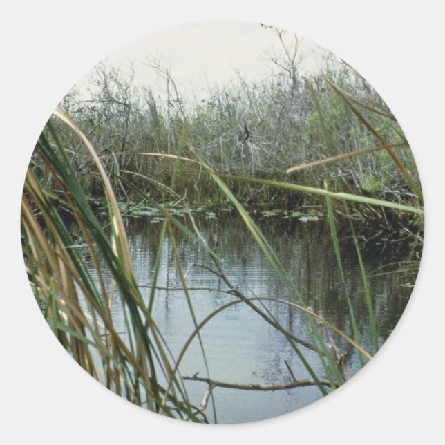 Everglades-Nationalpark Runder Aufkleber (Vorderseite)