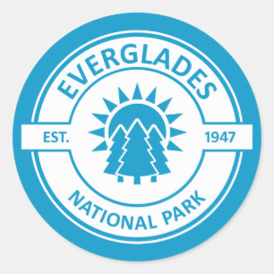 Everglades-Nationalpark Runder Aufkleber