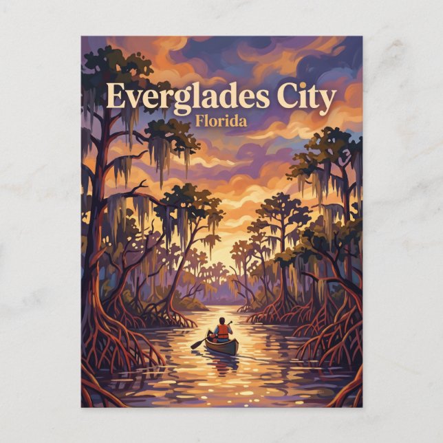 Everglades-Nationalpark USA Postkarte (Vorderseite)