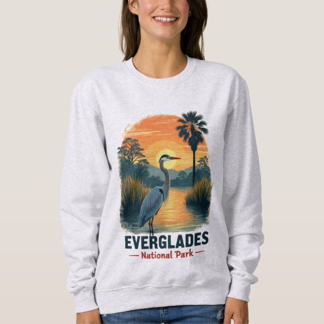 Everglades Nationalpark Vintag Sweatshirt (Vorderseite)