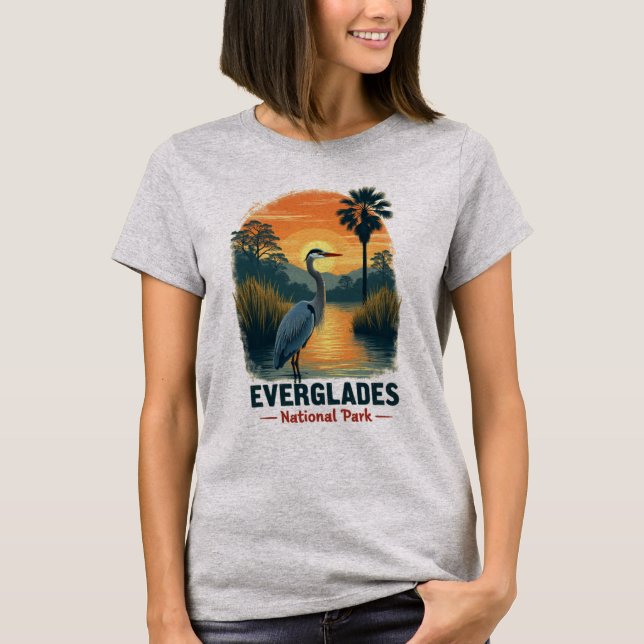Everglades Nationalpark Vintag T-Shirt (Vorderseite)